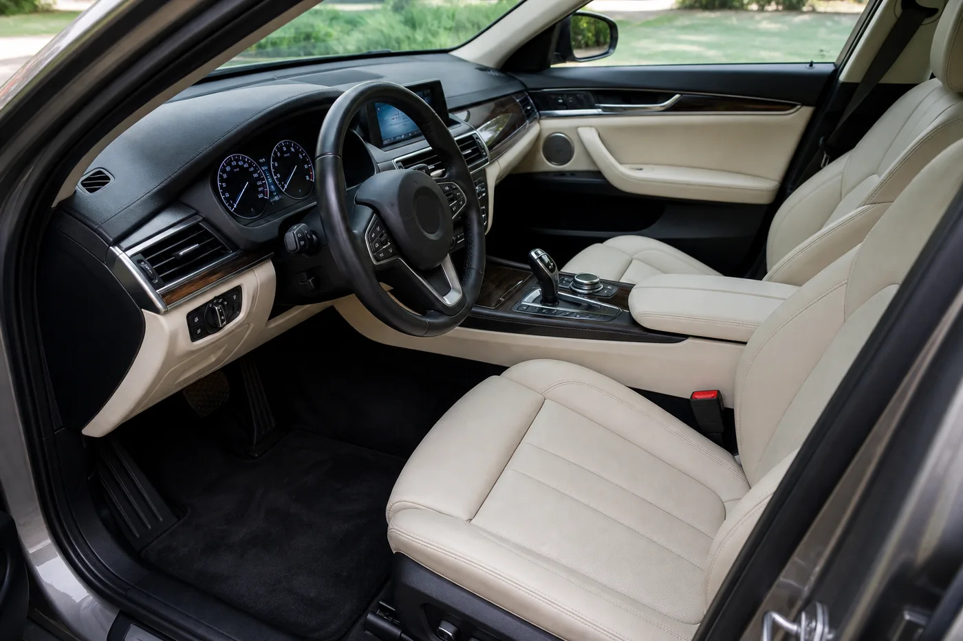 Cleaned cabin interior after a mobile detail (demo imagery)