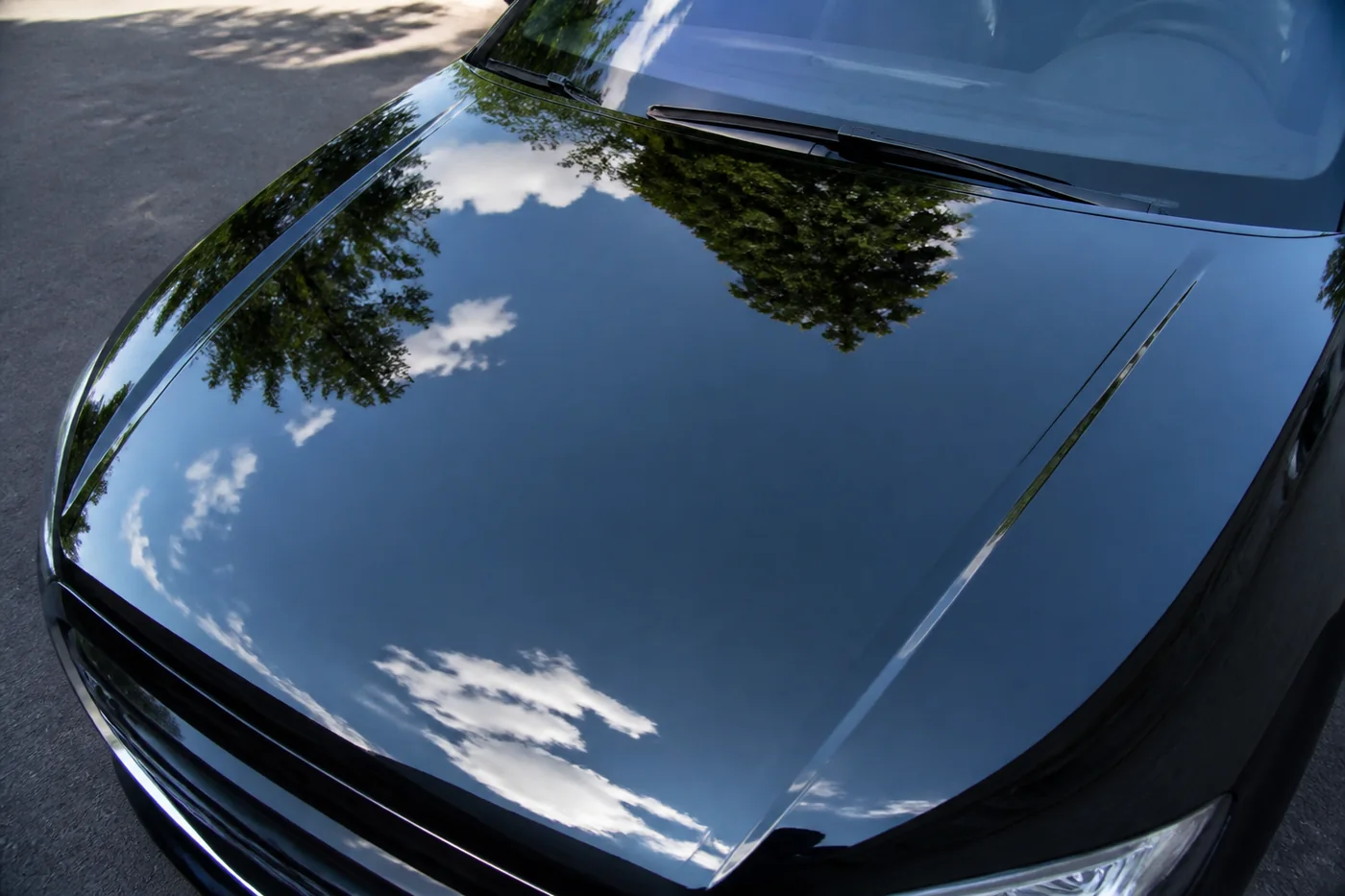 Deep gloss coated paint finish (demo imagery)